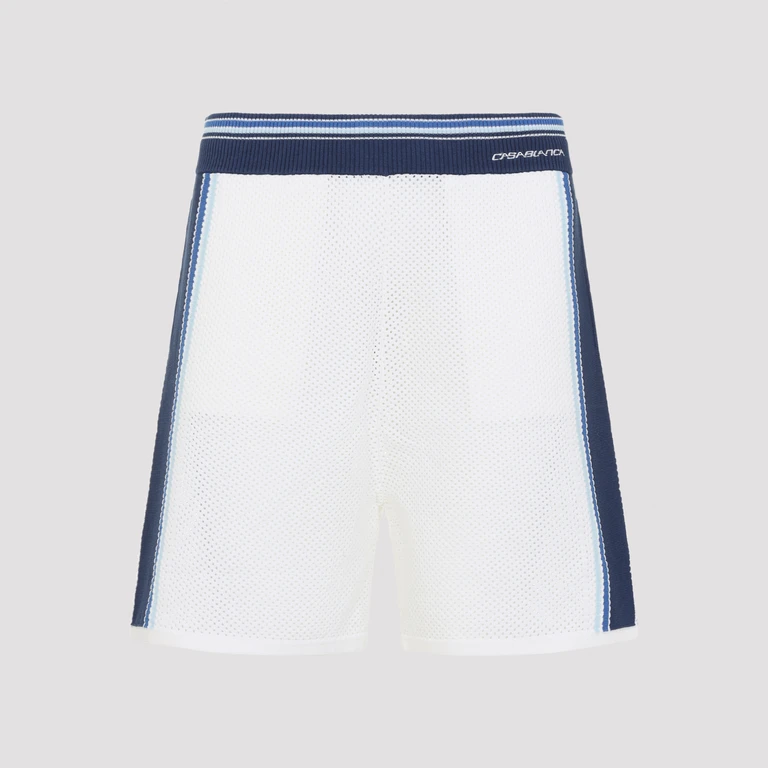 CASABLANCA Mesh Stripes Shorts