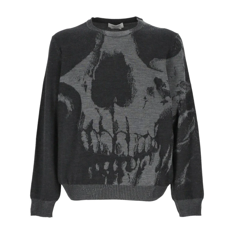 Pull à col rond Alexander McQueen - Gris