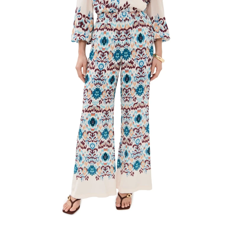 Figue Ellen Pants Mirage Ikat Biscotti Beige XL