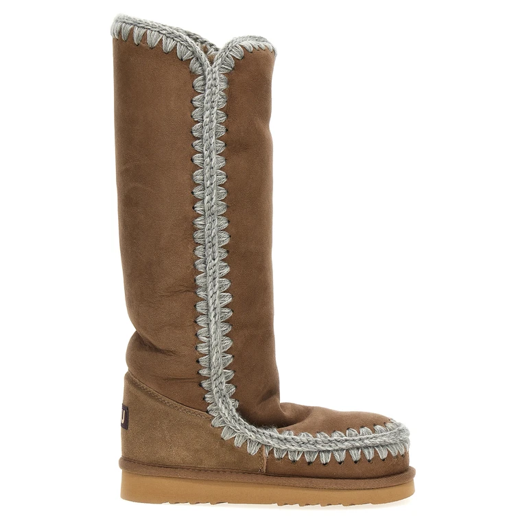 Mou Eskimo 40 ankle boots Brown Lamb Leather Boots - Women