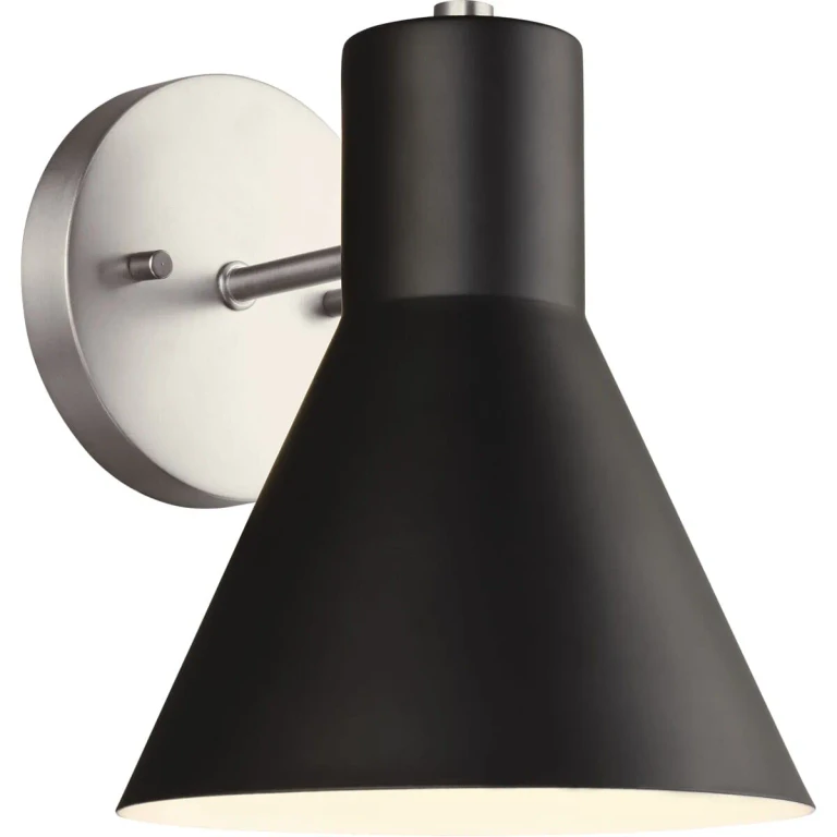 Brushed Nickel One Light Wall Bath Sconce from the Towner Collection
