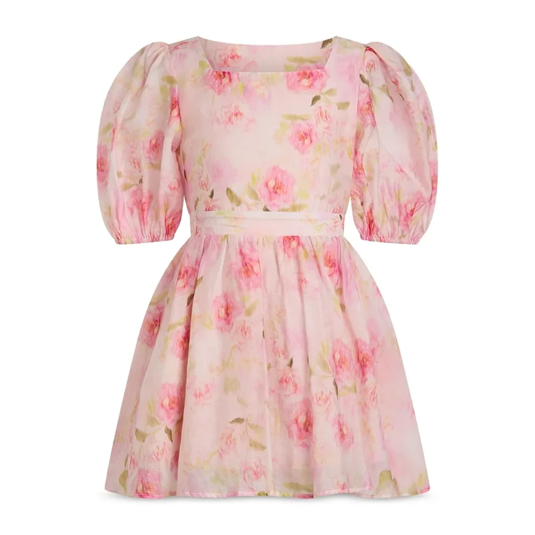 Bardot Girls' Margo Floral Fit & Flare Mini Dress - Little Kid, Big Kid
