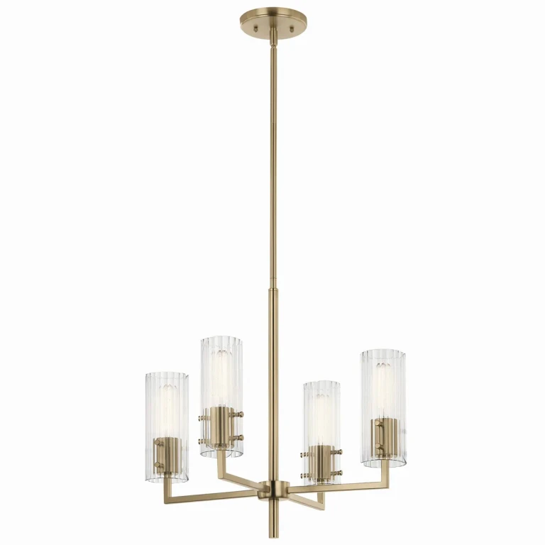 Champagne Bronze Chandelier from the Velestino Collection
