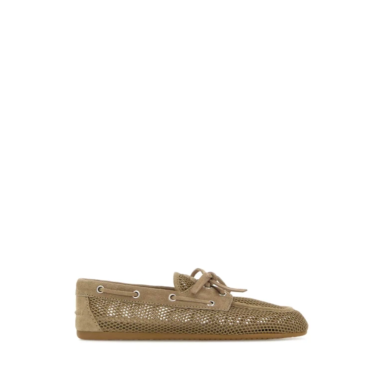 Miu Miu Cappuccino Mesh Loafers
