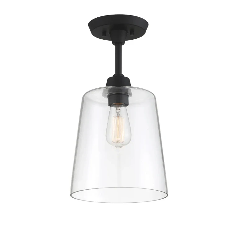 Trade Winds Lighting 1-Light Ceiling Light In Matte Black - TW80015-MBK