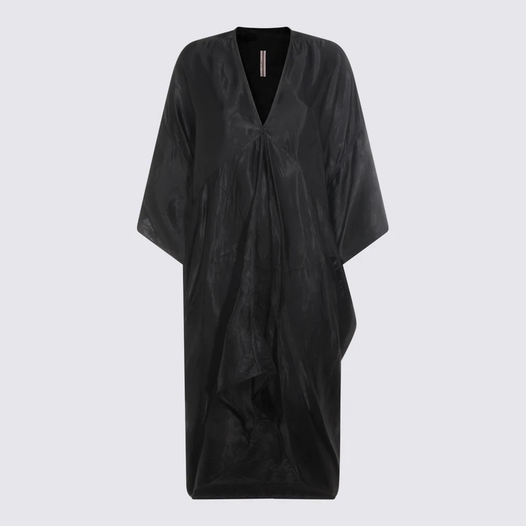 Rick Owens Dresses Black _cupro - Women