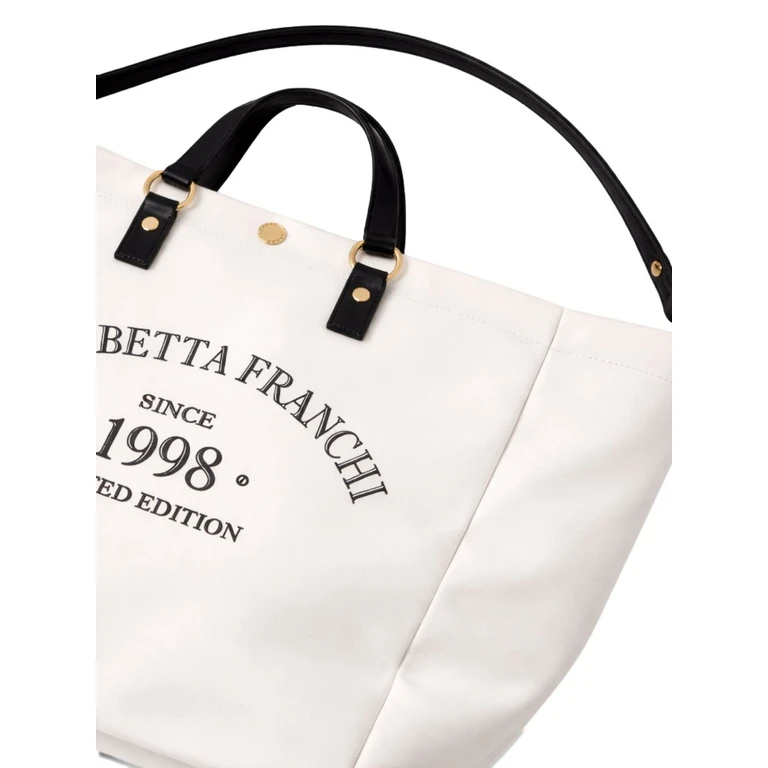Elisabetta Franchi Bags Ivory Cotton - Women