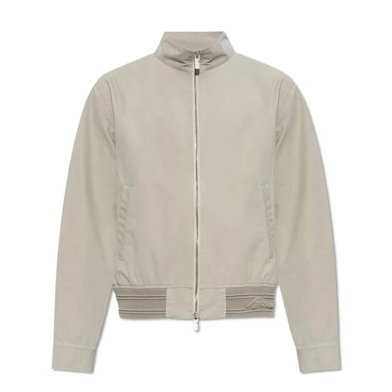 Burberry Mens Heron Logo Embroidered Bomber Jacket