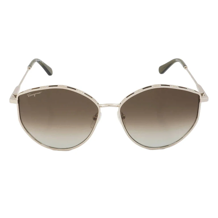 Salvatore Ferragamo Green Gradient Horn Ladies Sunglasses SF264S 709 60