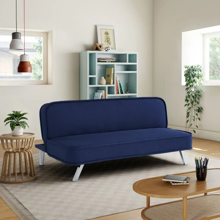 Serta Renee Convertible Navy Sleeper Sofa