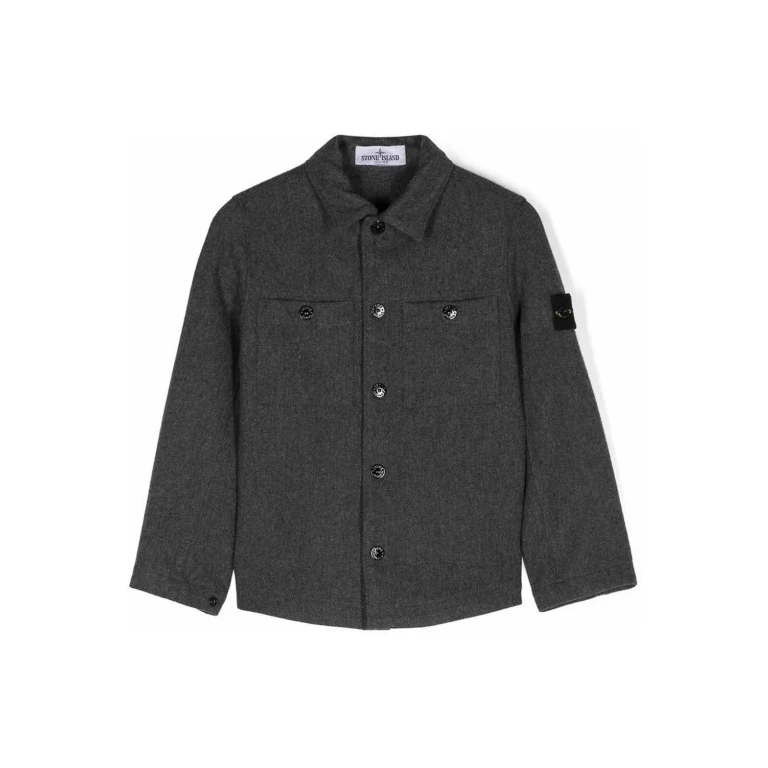 Stone Island Junior Chemise - Gris