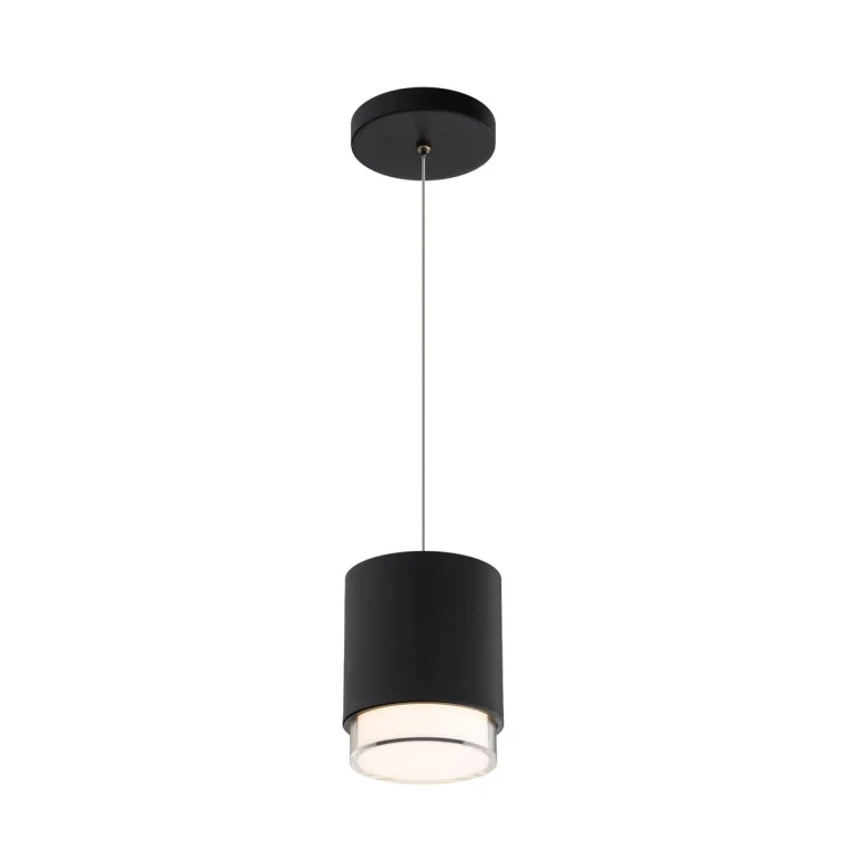 Black LED Pendant from the Cloak Collection