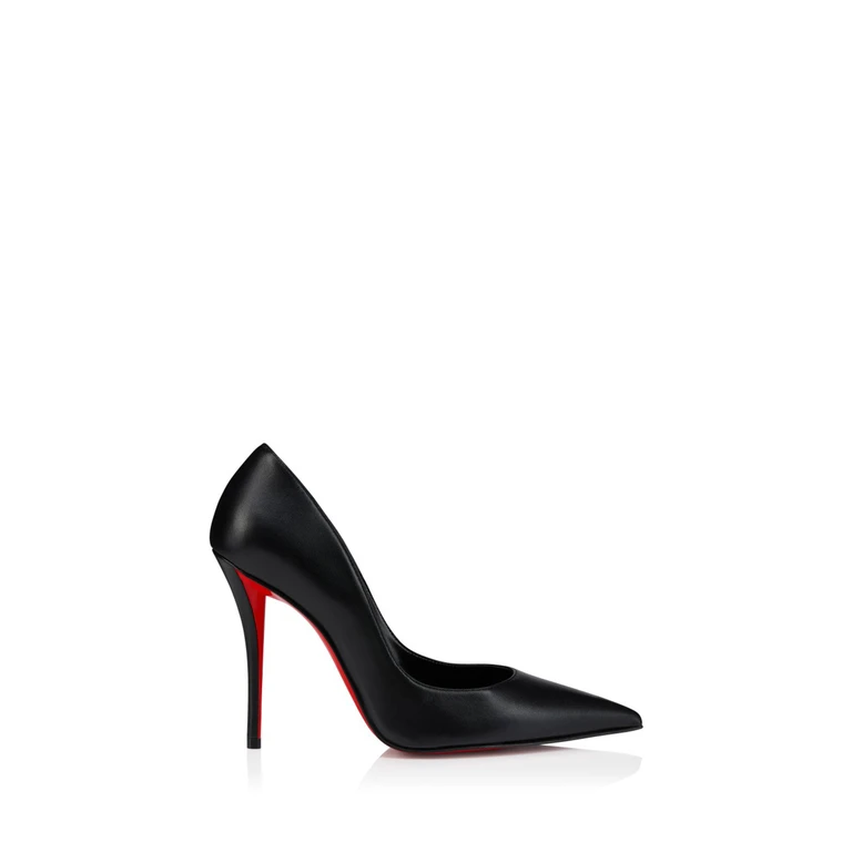 Louboutin With Heel Black/lin Black Lamb - Women