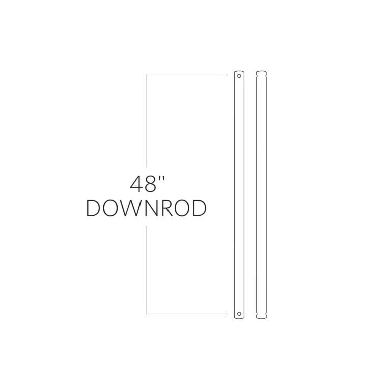 Visual Comfort Fan 48" Downrod in Koa