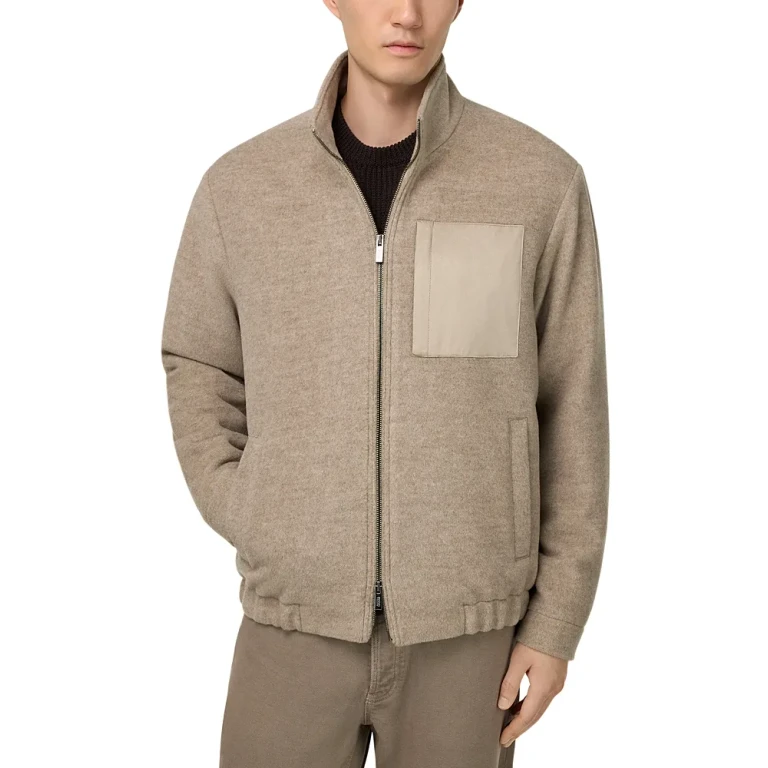 Boggi Milano Wool Bomber Jacket