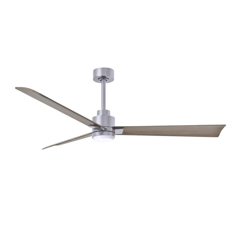 Brushed Nickel 56" Ceiling Fan from the Alessandra - LK Collection