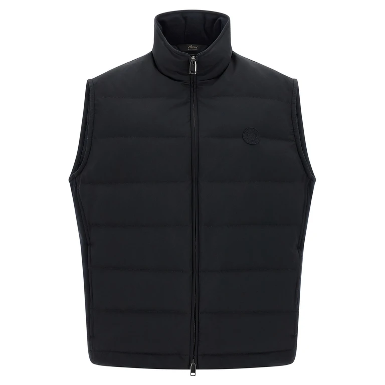 Brioni Blue Polyester Sleeveless Jacket Clothing - Men