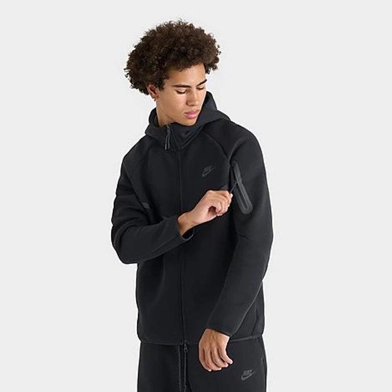 Nike Men's Tech Fleece Windrunner Full-Zip Hoodie in Black Size: XS