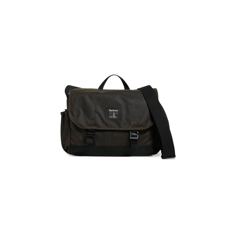 Barbour Field Wax Messenger Bag Olive One Size