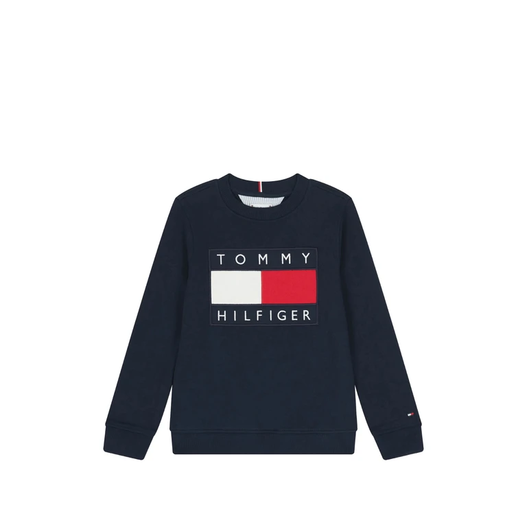 Tommy Hilfiger Kids Heritage Flag Sweatshirt Blue Felpa - Kids