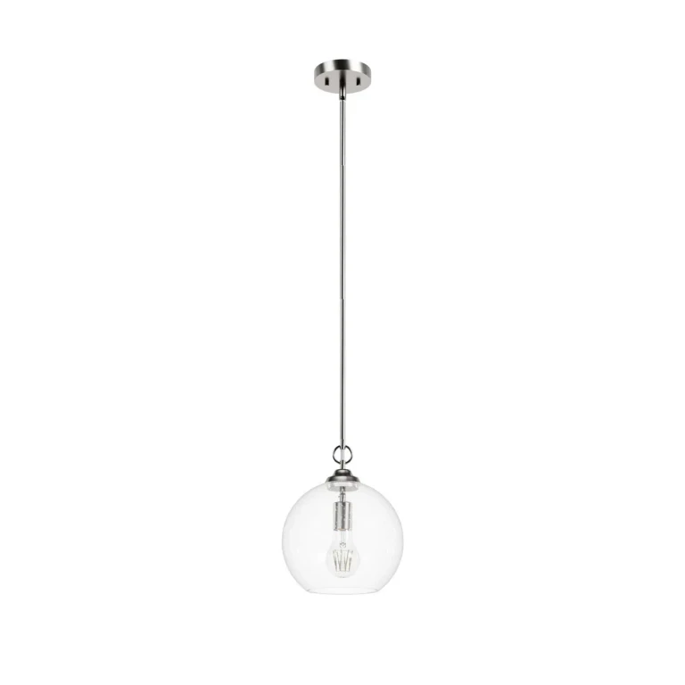 Brushed Nickel Pendant from the High Oaks Collection