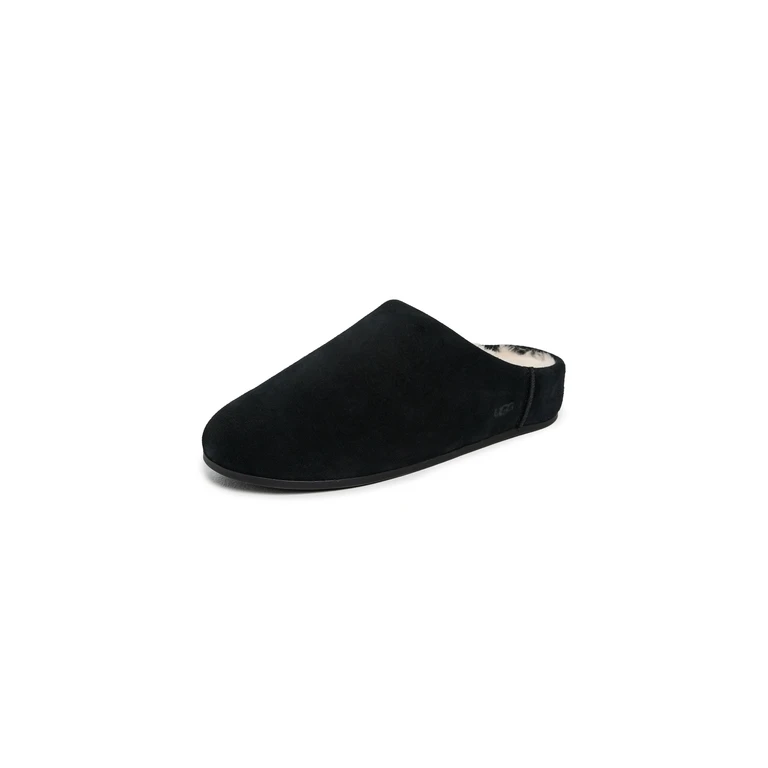 UGG Black Suede Elea Slippers