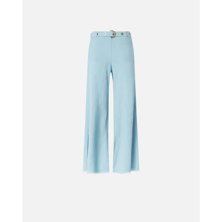 Pinko - Hose aus Leinenmischung mit Gürtel