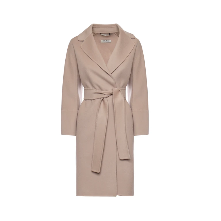 'S Max Mara S MAX MARA Coats Beige Pink Virgin Wool - Women