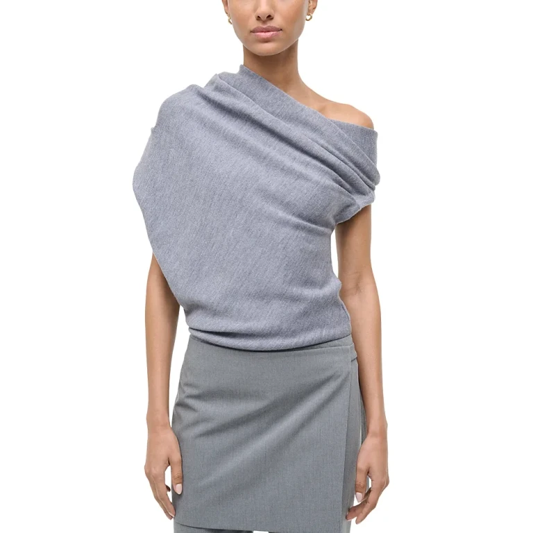 Staud Mabel Asymmetric Sweater
