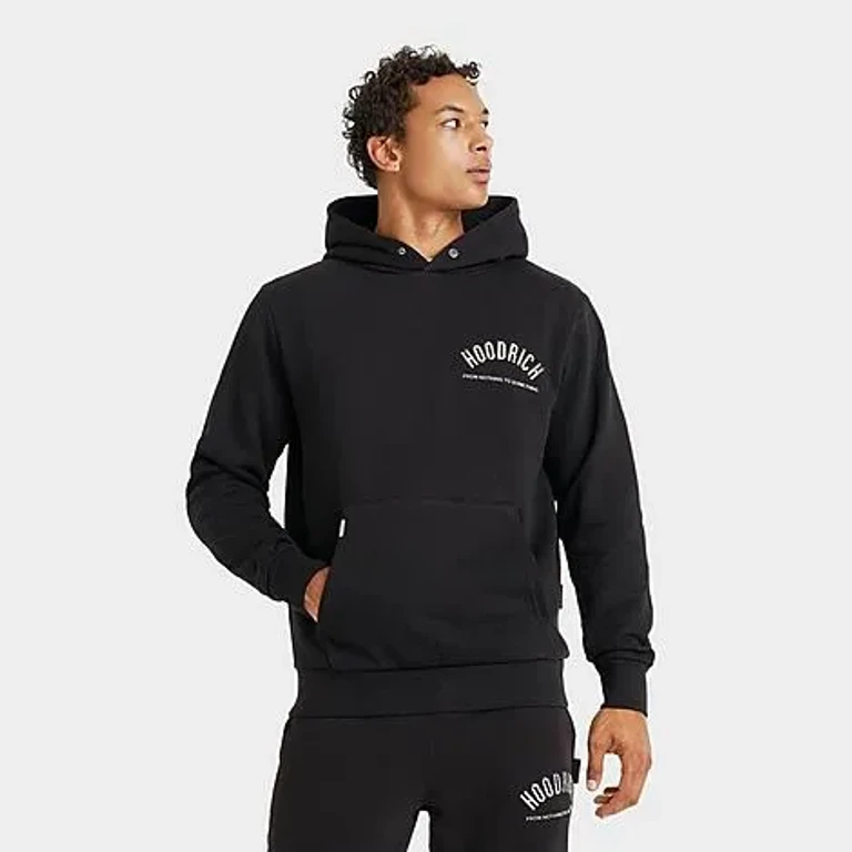 Hoodrich Men's Chromatic Hoodie in Black/Silver Chromatic Size: Small