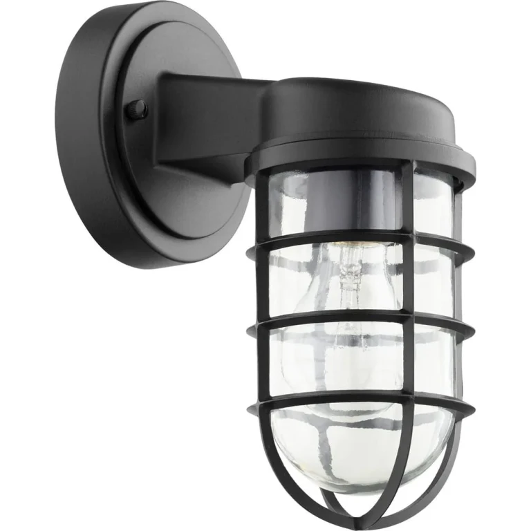 Quorum Belfour 10" Outdoor Wall Light in Noir