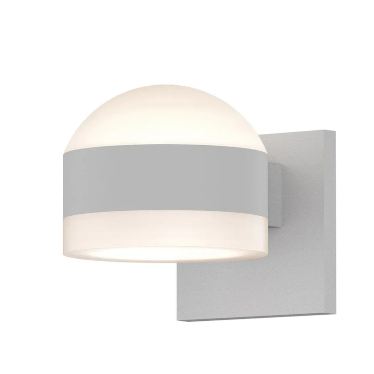 Textured White LED Wall Sconce from the REALS Collection