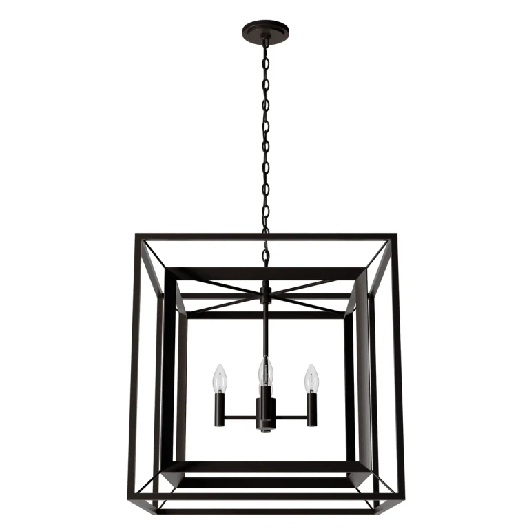 Onyx Bengal Four Light Chandelier from the Doherty Collection
