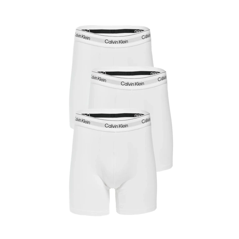 Calvin Klein Underwear Icon Cotton Stretch Boxer Briefs 3 Pack White XL