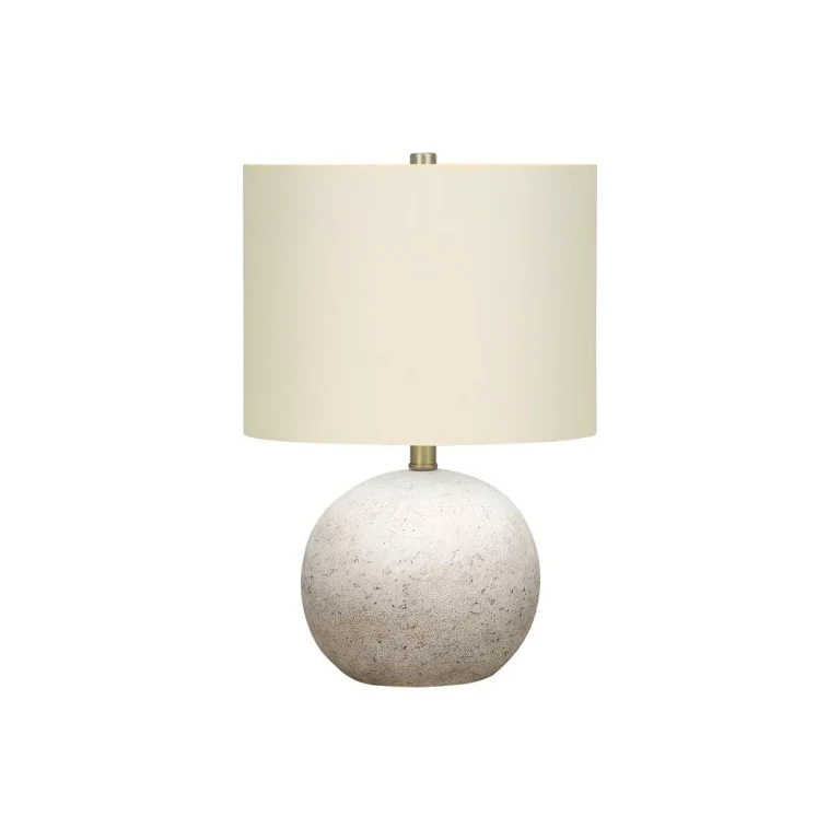20 Inch Gray Concrete Table Lamp