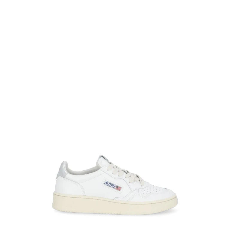 Autry Medalist Low Leat Leat Wht Silver