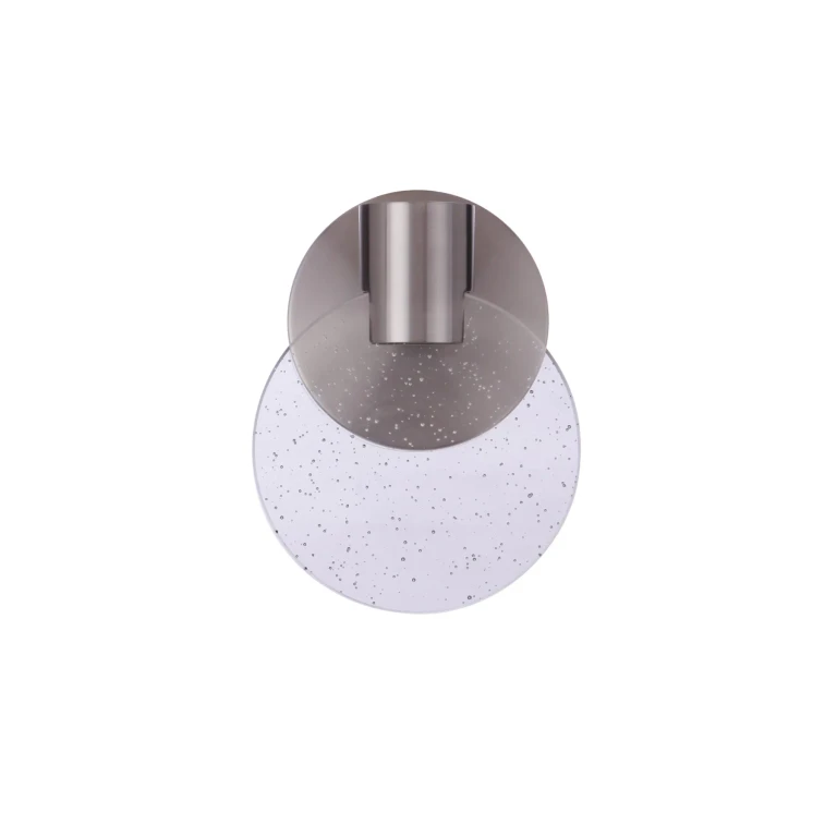 Brushed Polished Nickel LED Wall Sconce from the Glisten Collection