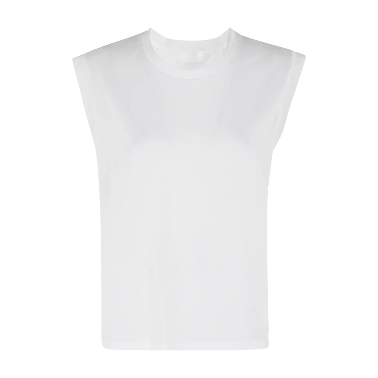 Dondup Girocollo Regular In Jersey White Cotone Top - Women