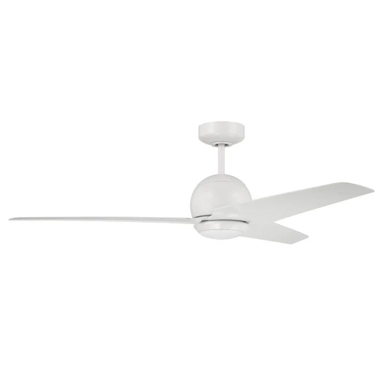 White 52"Ceiling Fan from the Nate Collection