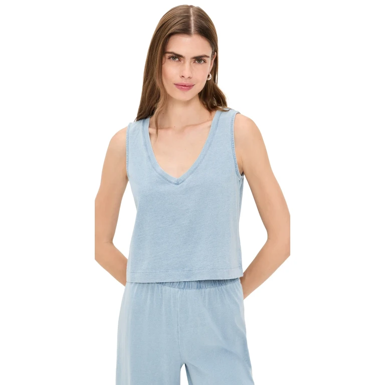 Z Supply Sloane Tank Top OCEAN AIR INDIGO XL