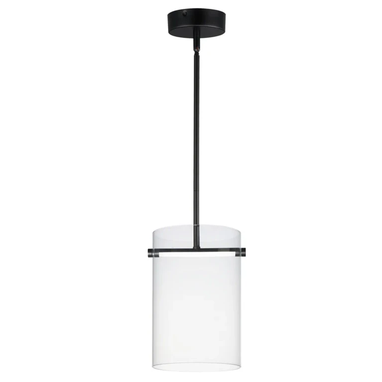 Black LED Mini Pendant from the Polo Collection