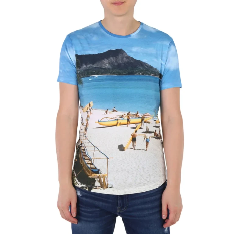 Orlebar Brown Mens Photographic Print T-Shirt