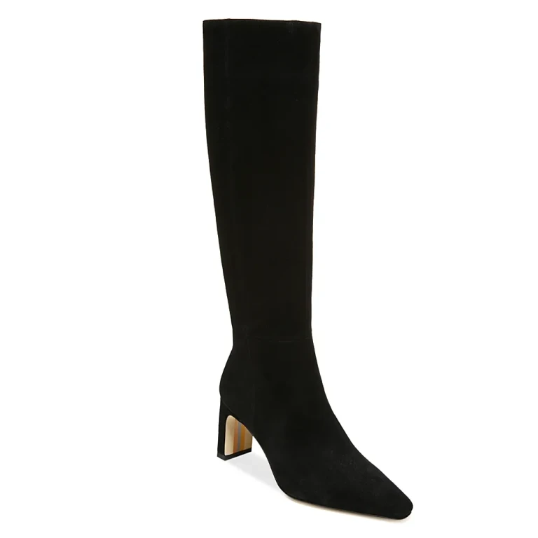 Sam Edelman Women's Sylvia Wide Calf Pointed Toe High Heel Boots