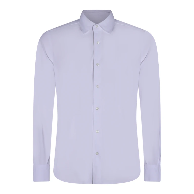 Mazzarelli Shirts White _100 % Co - Men