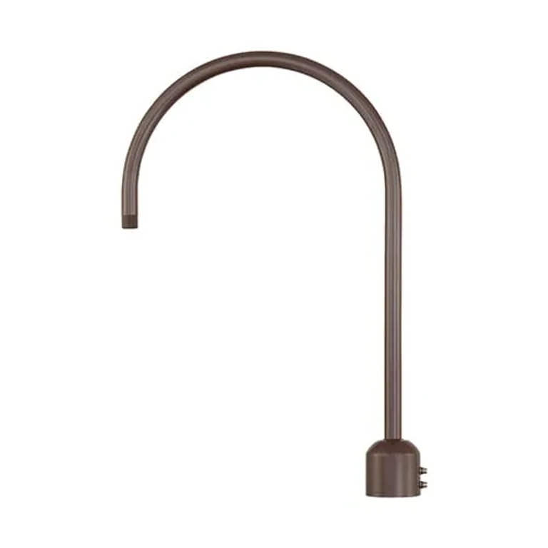 Architectural Bronze One Light Post Adapter from the R Series Collection