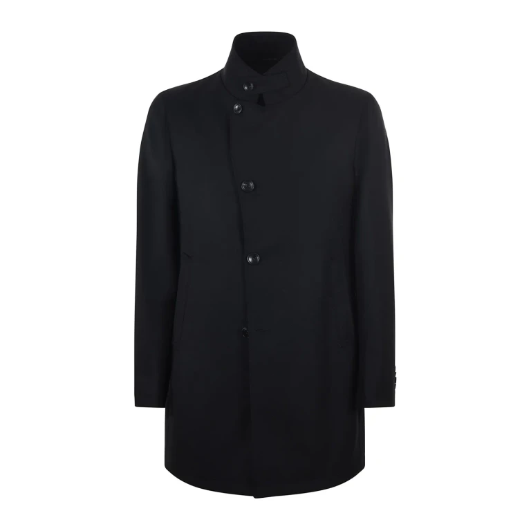 Abrigo Tagliatore Gordon de gabardina de mezcla de lana