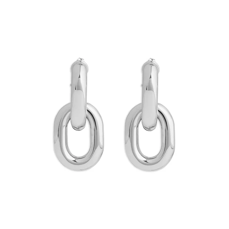 Rabanne Link Double Hoop Earrings