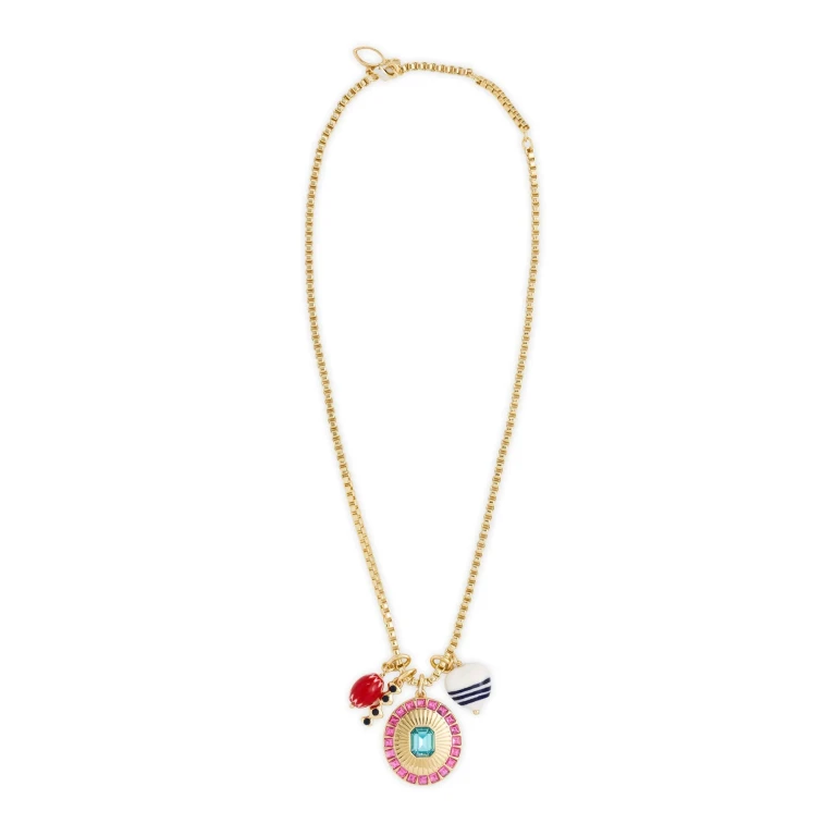 Mignonne Gavigan Miranda Charm Necklace Gold Multi One Size