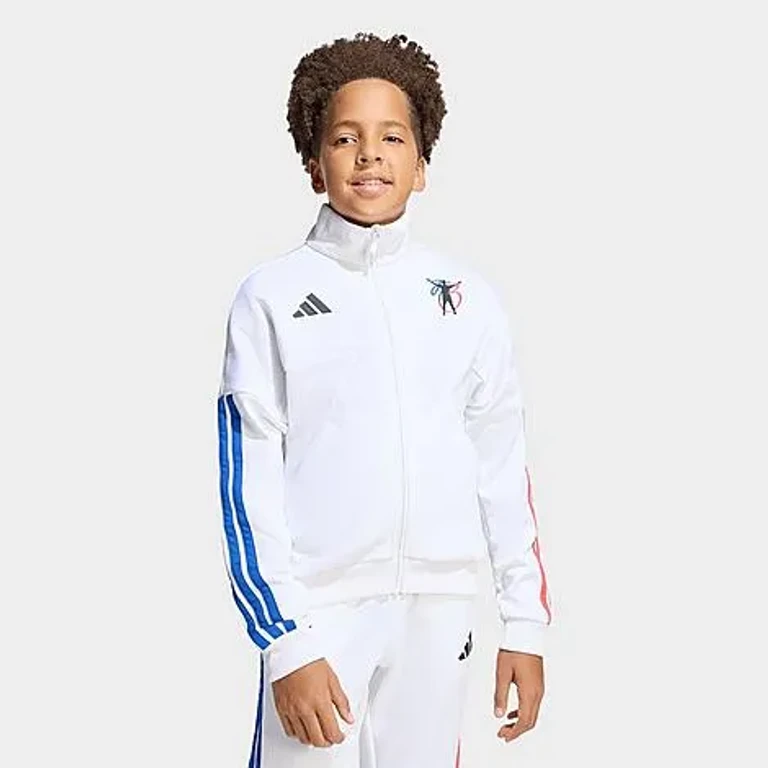 adidas Big Kids Jude Bellingham Track Jacket in White Size: XS