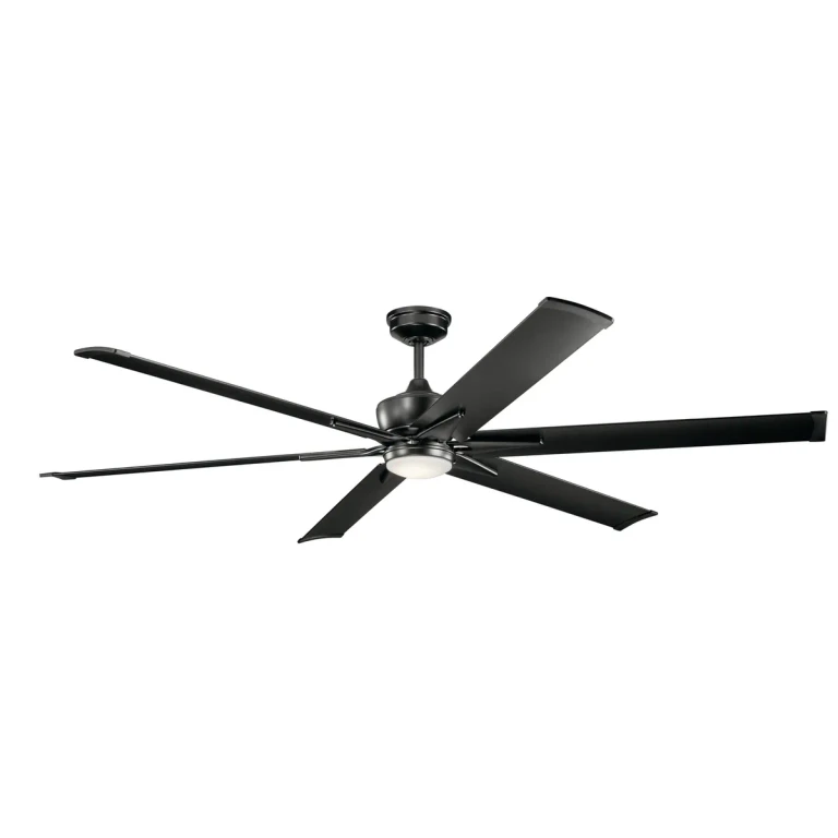 Szeplo Patio 80" LED Ceiling Fan in Satin Black